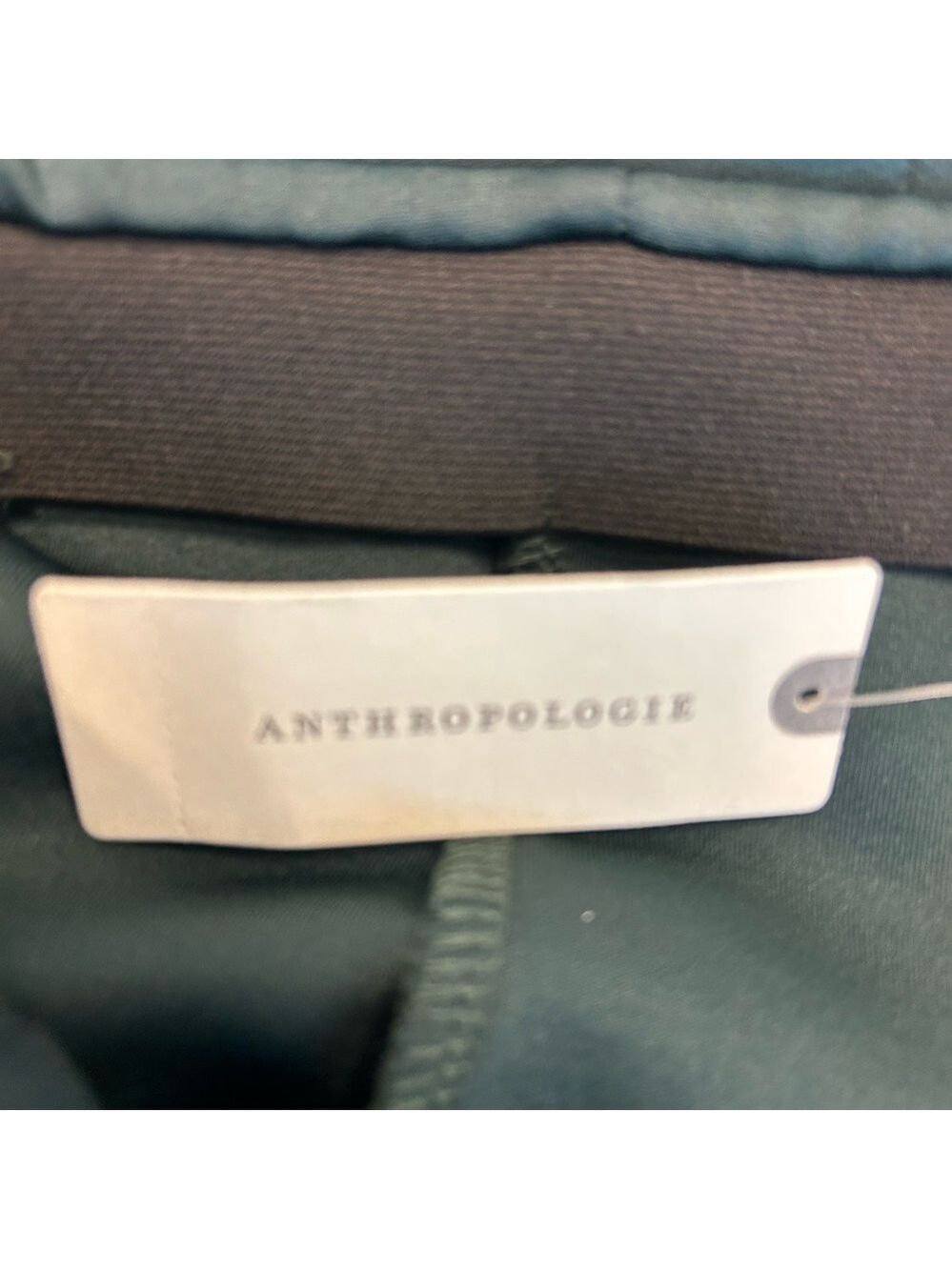 Anthropologie Maeve Holly Green Scuba Godet Maxi Skirt Sz S NWT new with tag - Picture 10 of 11